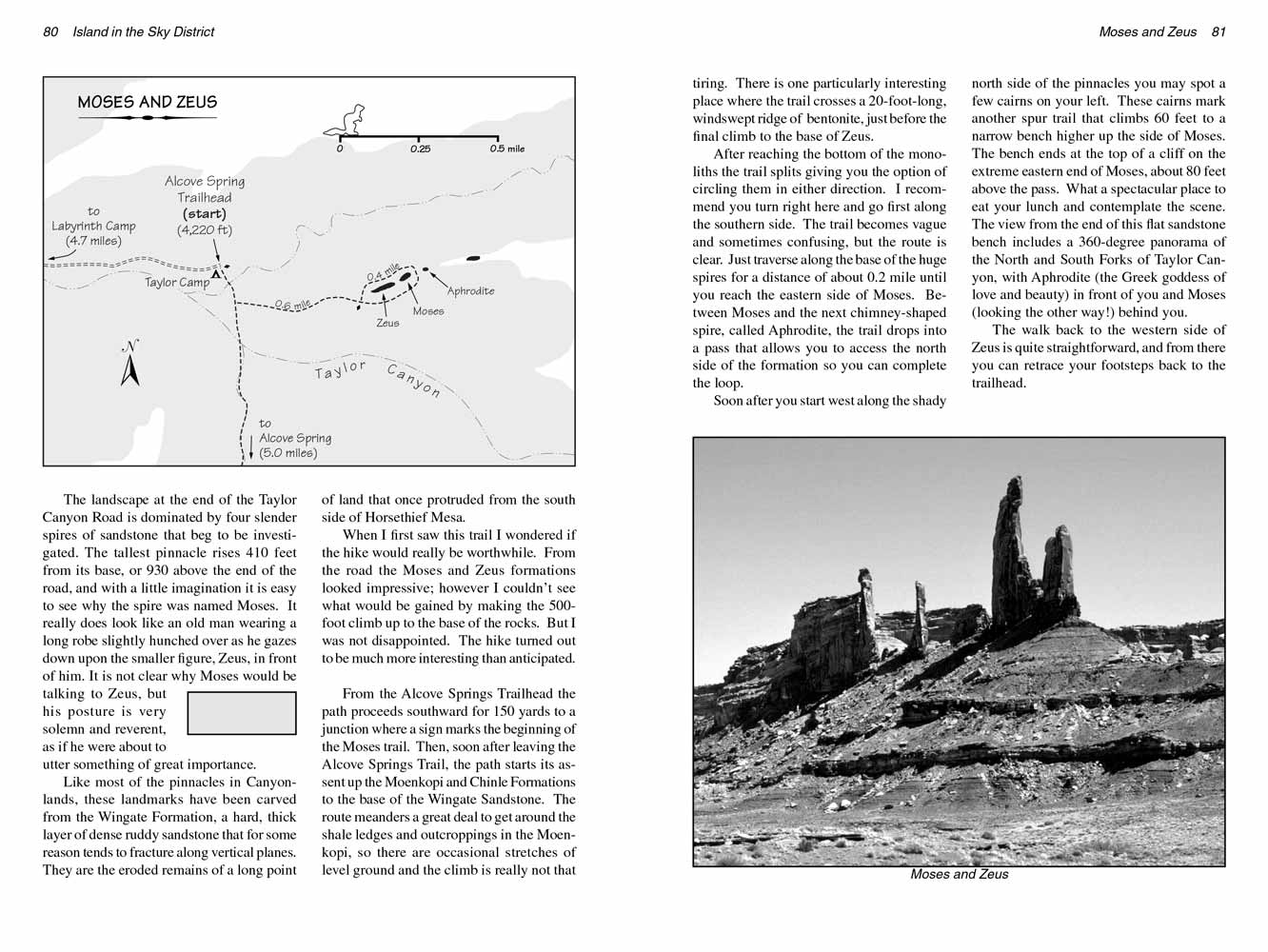 Moses and Zeus trail, Canyonlands National Park