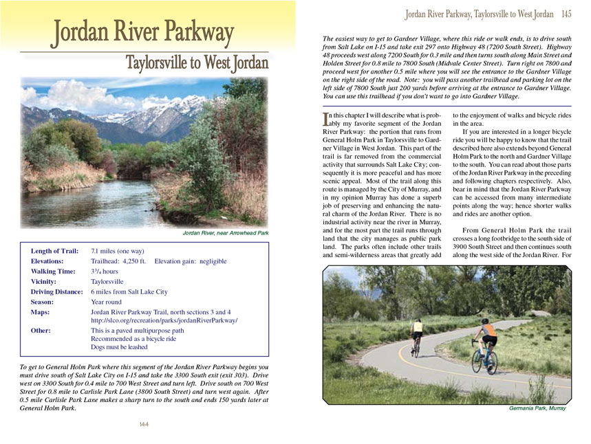 Jordan River Parkway bicycle trail